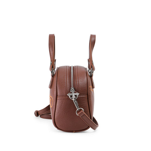Von Dutch Chopper Cross Bowling Bag - Brown & Cream Orange