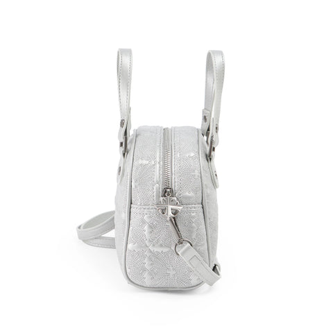 Von Dutch Embroidered Chopper Bowling Bag - Silver