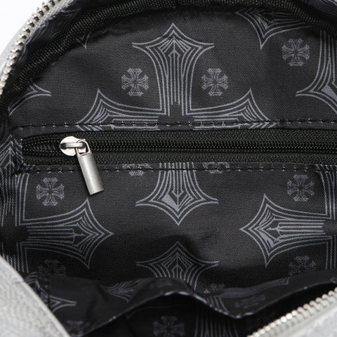 Von Dutch Embroidered Chopper Bowling Bag - Silver