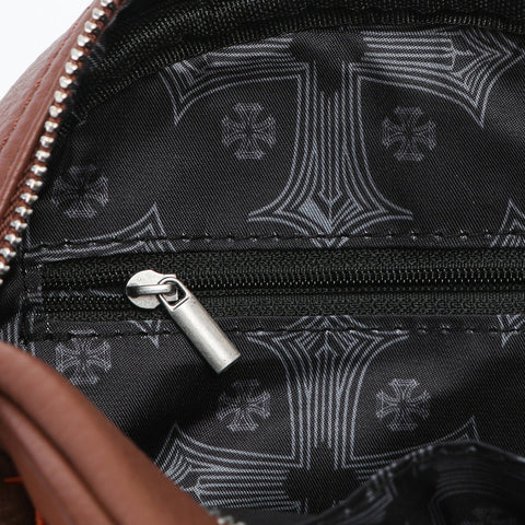 Von Dutch Chopper Cross Bowling Bag - Brown & Orange