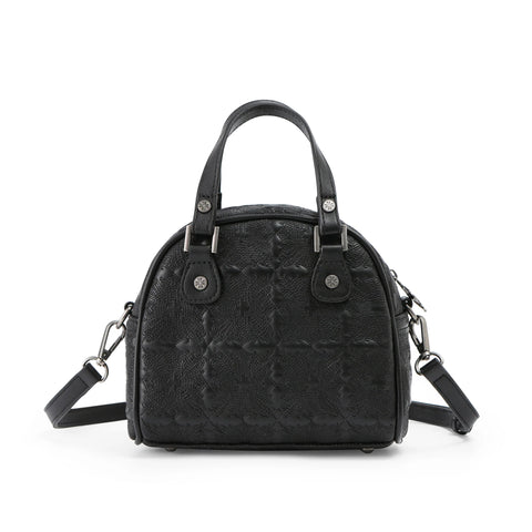 Von Dutch Embroidered Chopper Bowling Bag - Black