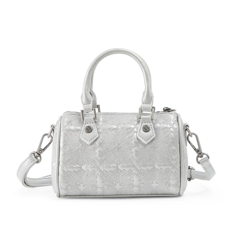 Von Dutch Embroidered Chopper Hanna Bag - Silver