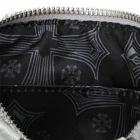 Von Dutch Embroidered Chopper Hanna Bag - Silver