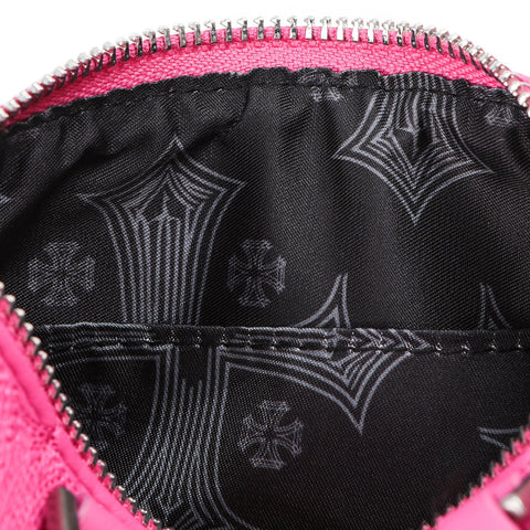 Von Dutch Embroidered Chopper Hanna Bag - Hot Pink