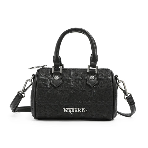 Von Dutch Embroidered Chopper Hanna Bag -Black