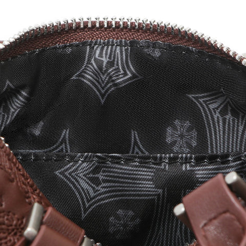 Von Dutch Embroidered Chopper Hanna Bag - Brown
