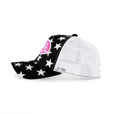 Von Dutch Americana Trucker Hat - Black & Pink