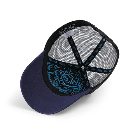 Von Dutch Navy, Blue & White Trucker Hat