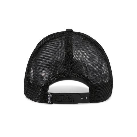 Von Dutch 415 Black & Pink Studded Trucker Hat