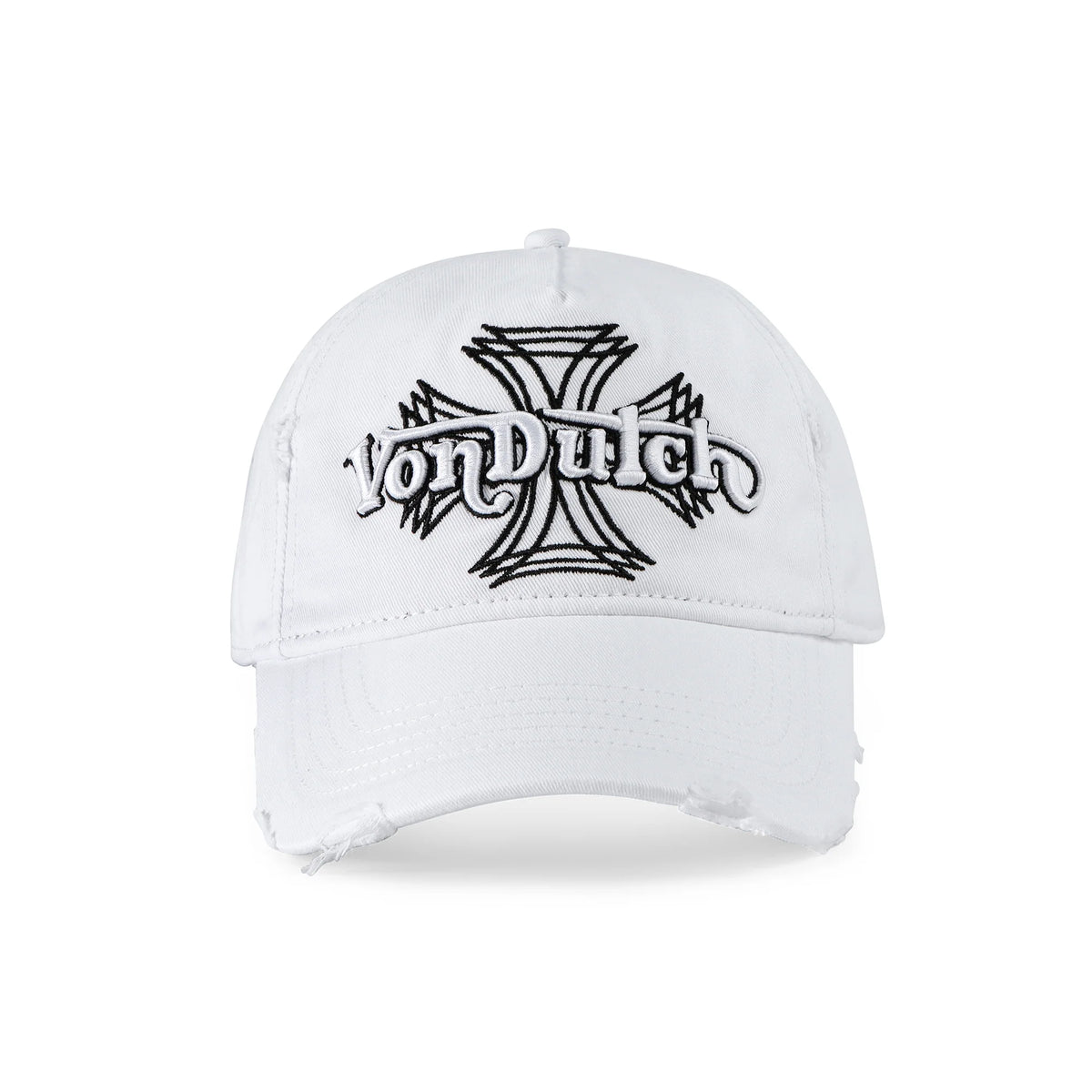 Von Dutch MotoCross Strapback Hat - White