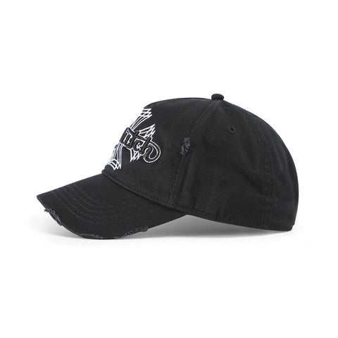 Von Dutch MotoCross Strapback Hat - Black & White