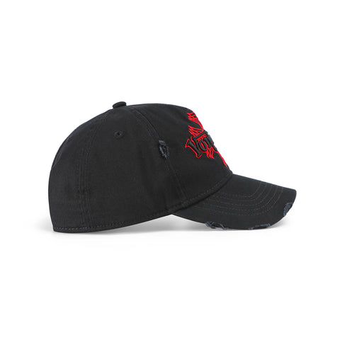 Von Dutch MotoCross Strapback Hat - Black & Red