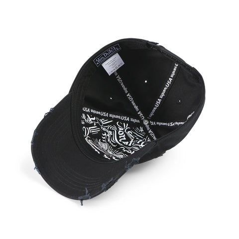 Von Dutch MotoCross Strapback Hat - Black & Red