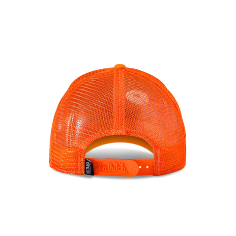 Von Dutch Foam Chopper Trucker Hat - Orange