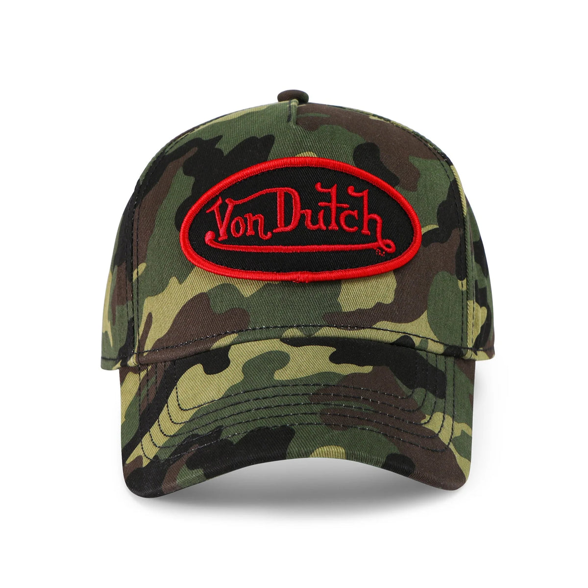 Von Dutch Classic Snapback Hat - Green Camo
