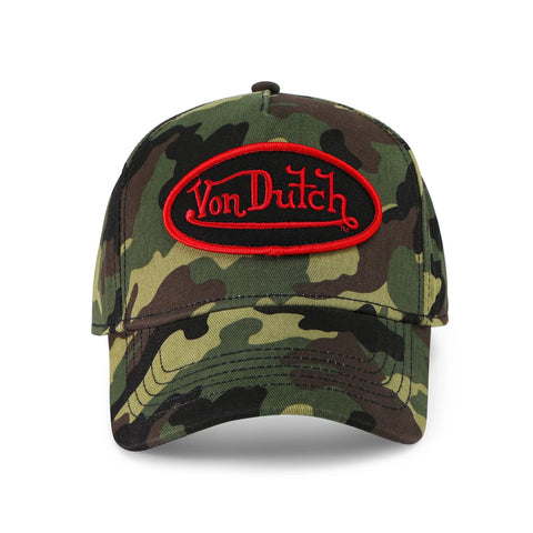 Von Dutch Classic Snapback Hat - Green Camo