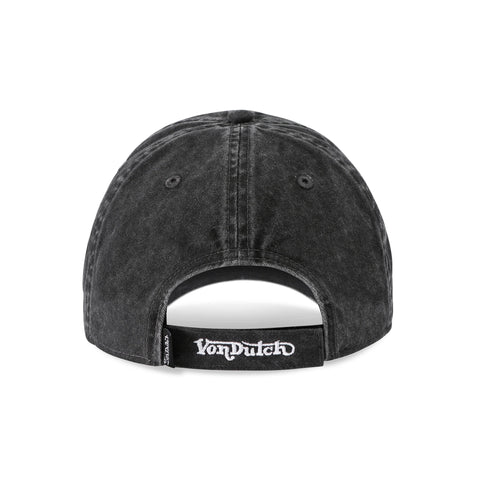 Von Dutch Denim Lowrider Strapback Hat - Black & White