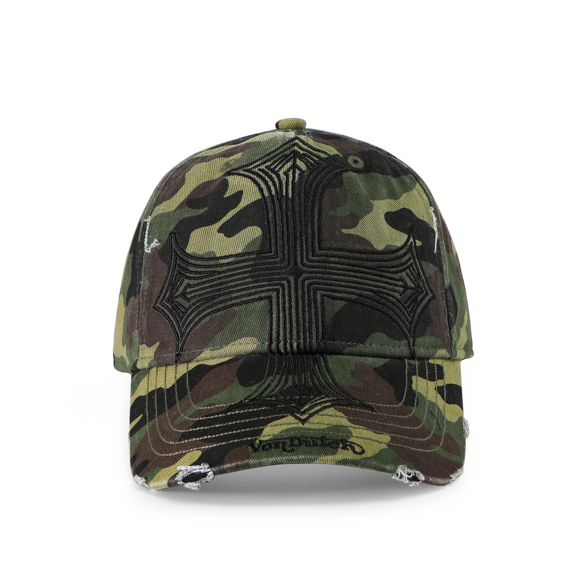 Von Dutch Denim Lowrider Strapback Hat - Camo