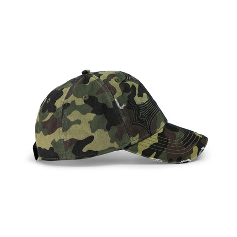 Von Dutch Denim Lowrider Strapback Hat - Camo