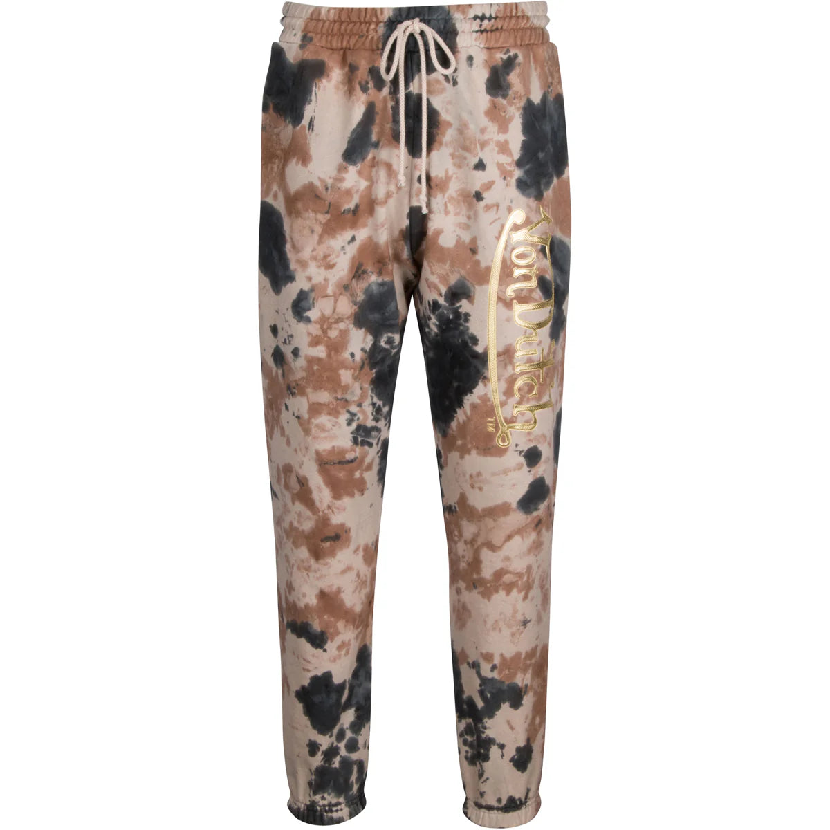 Von Dutch Camo with Gold High Frequency Weld Wordmark Jogger