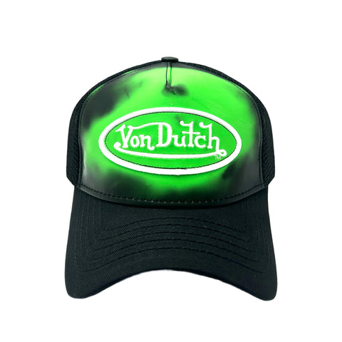 Von Dutch Black & Green Color Changing Trucker Hat