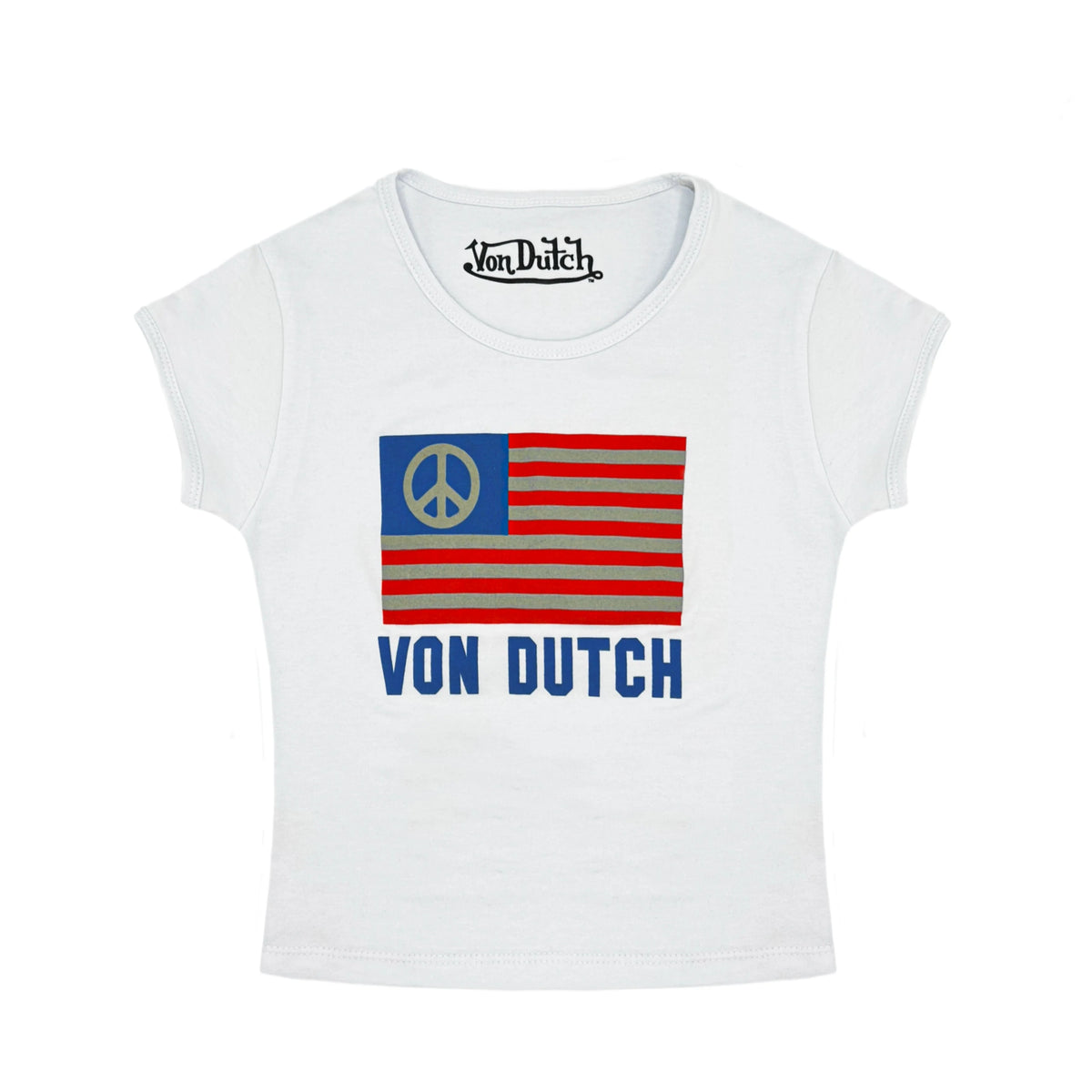 Von Dutch Peace Baby Tee - White