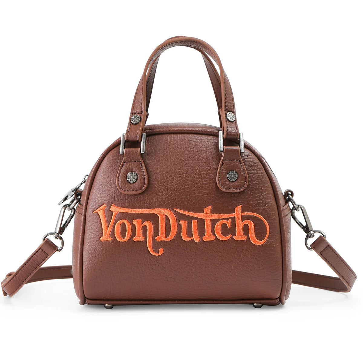 Von Dutch Chopper Cross Bowling Bag - Brown & Orange