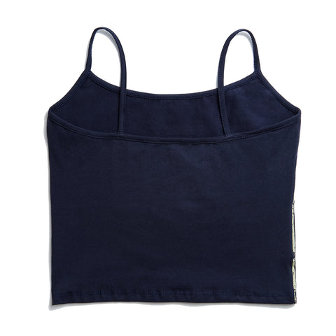 Von Dutch Navy & Yellow Racing Spaghetti Top