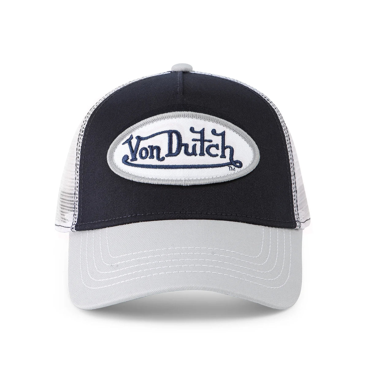Von Dutch Navy with Silver Trucker Hat