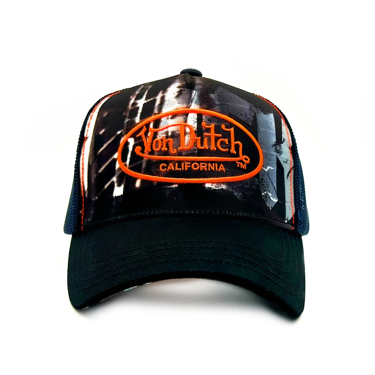 Von Dutch Trucker Hat - Sublimation Navy / Orange