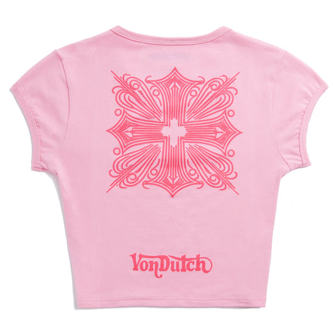 Von Dutch Pink Chopper Baby Tee