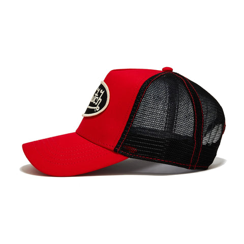 Von Dutch Red, Off-White & Black Trucker Hat