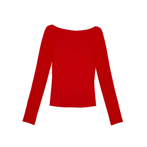 Von Dutch Long Sleeve Independence Tee - Red