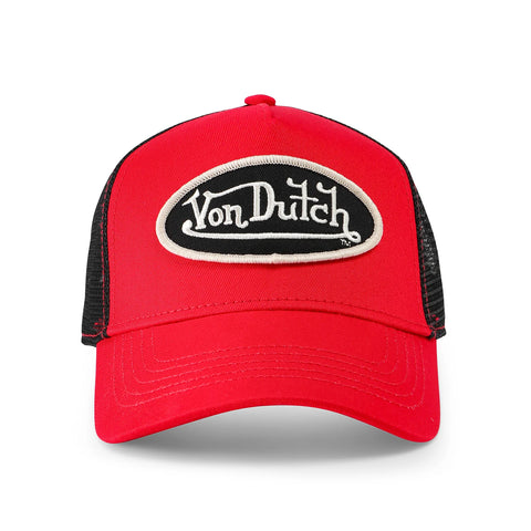 Von Dutch Red, Off-White & Black Trucker Hat