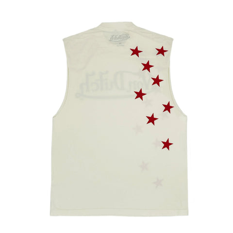 White Von Dutch Americana Sleeveless Tee