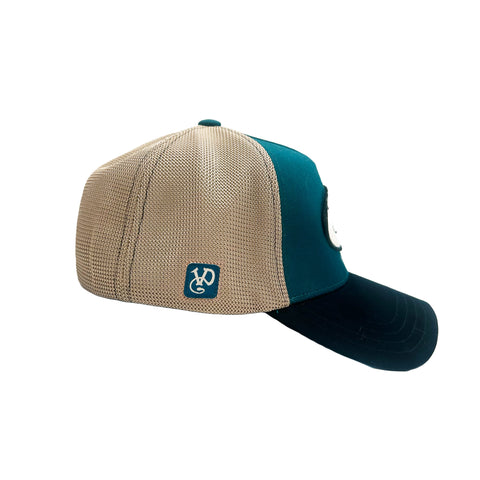 Von Dutch Teal & Black Terry Logo Classic Trucker Hat