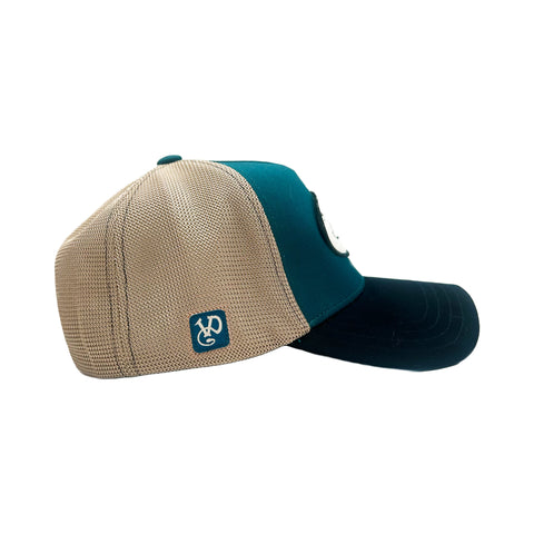 Von Dutch Teal & Black Terry Logo Classic Trucker Hat