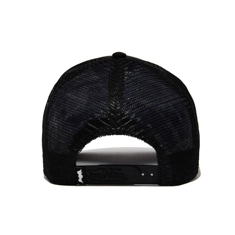 Von Dutch Triple Black Trucker Hat