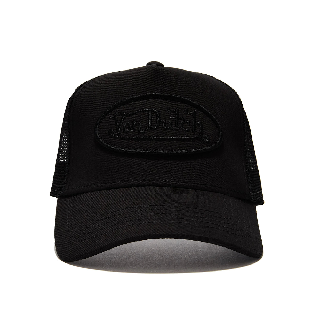 Von Dutch Triple Black Trucker Hat