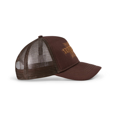 Von Dutch Foam Chopper Trucker Hat - Brown