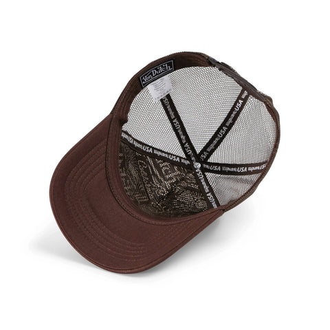 Von Dutch Foam Chopper Trucker Hat - Brown