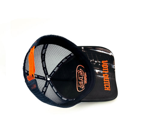 Von Dutch Trucker Hat - Sublimation Navy / Orange