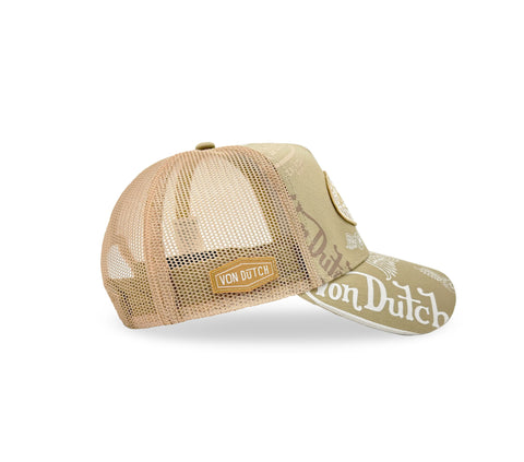 Von Dutch Trucker Hat - Cafe & White