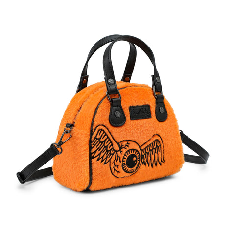 Von Dutch Orange Furry Bowling Bag
