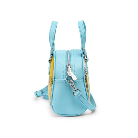 Von Dutch Plaid & Blue Bowling Bag