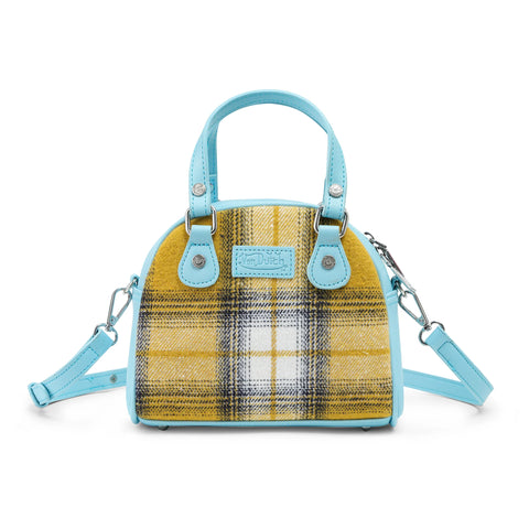 Von Dutch Plaid & Blue Bowling Bag