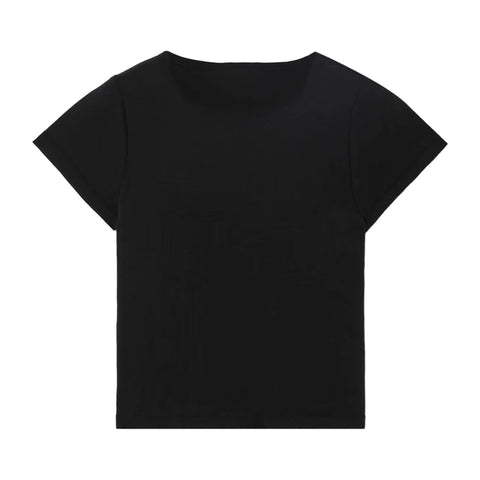 Von Dutch Black & Red Distressed Chopper Baby Tee