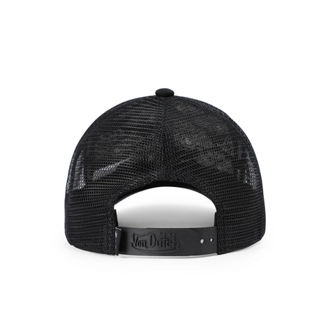 Von Dutch Kids Classic Trucker Hat - Black All Over Blocks