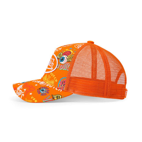 Von Dutch Kids Classic Trucker Hat - Orange