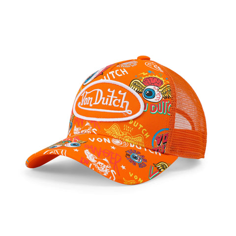 Von Dutch Kids Classic Trucker Hat - Orange